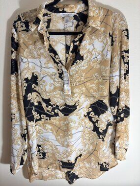 White House Black Market long-sleeve blouse